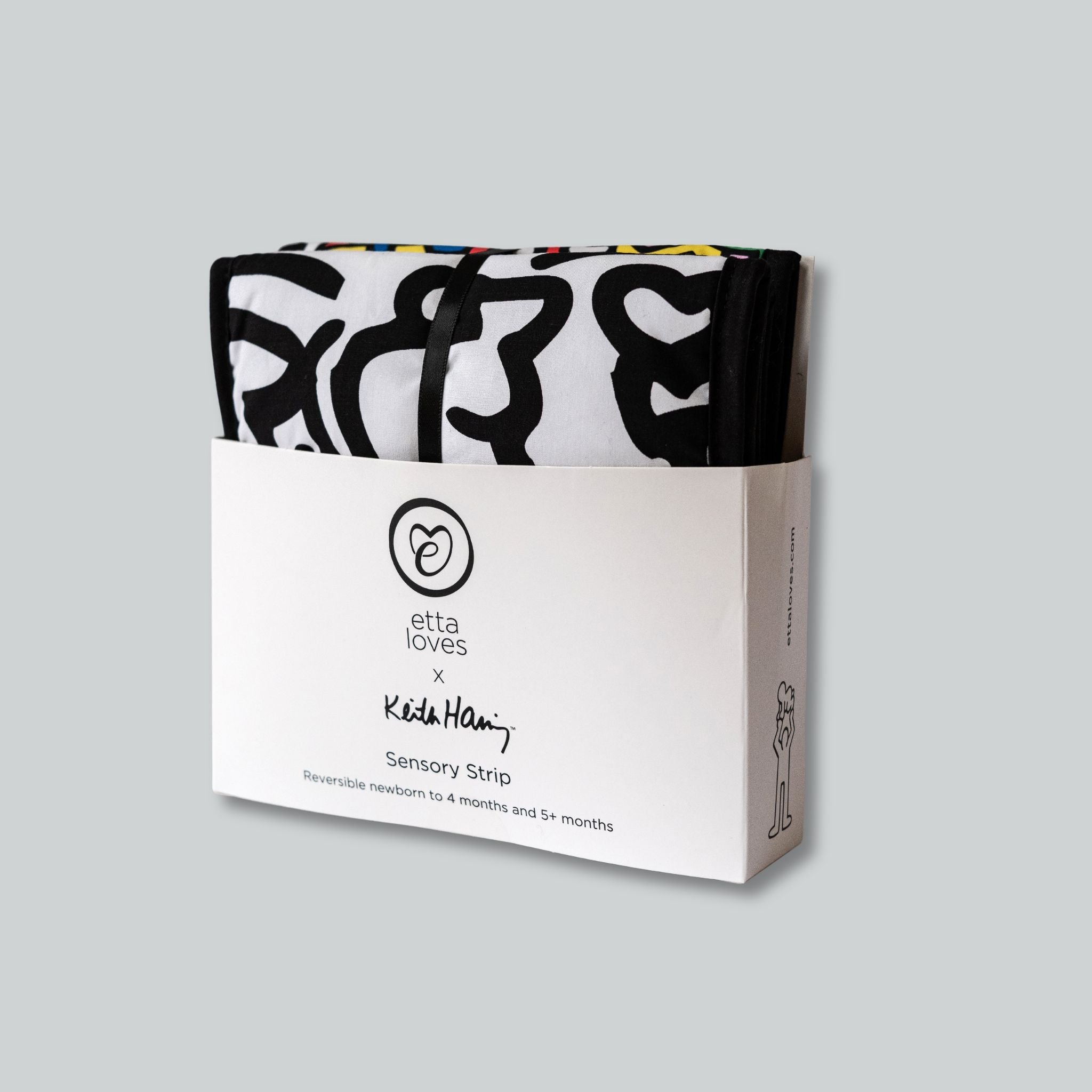 ETTA LOVES x KEITH HARING SENSORY STRIP - reversible newborn to 4 months / 5+ months - Etta Loves