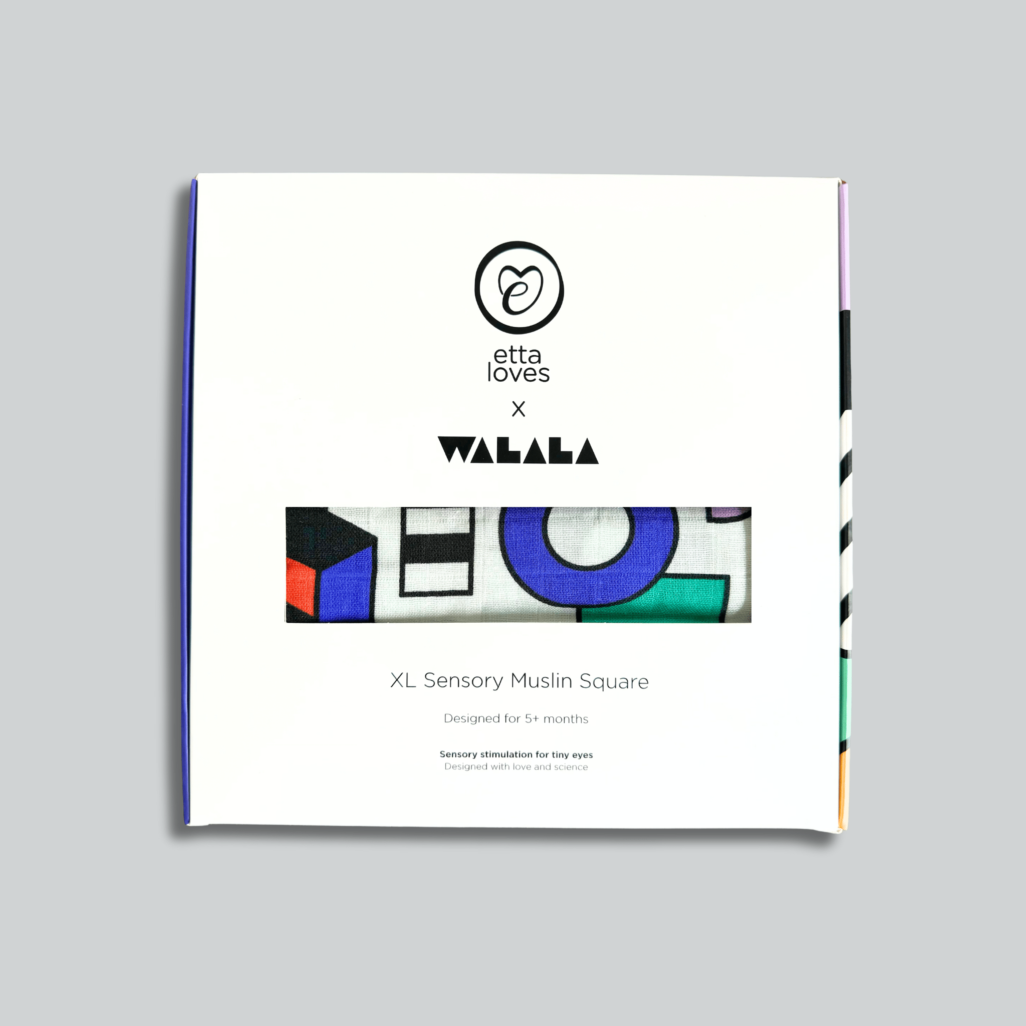 ETTA LOVES x WALALA STUDIO 'SHAPES' MUSLIN - for 5+ month old babies - Etta Loves