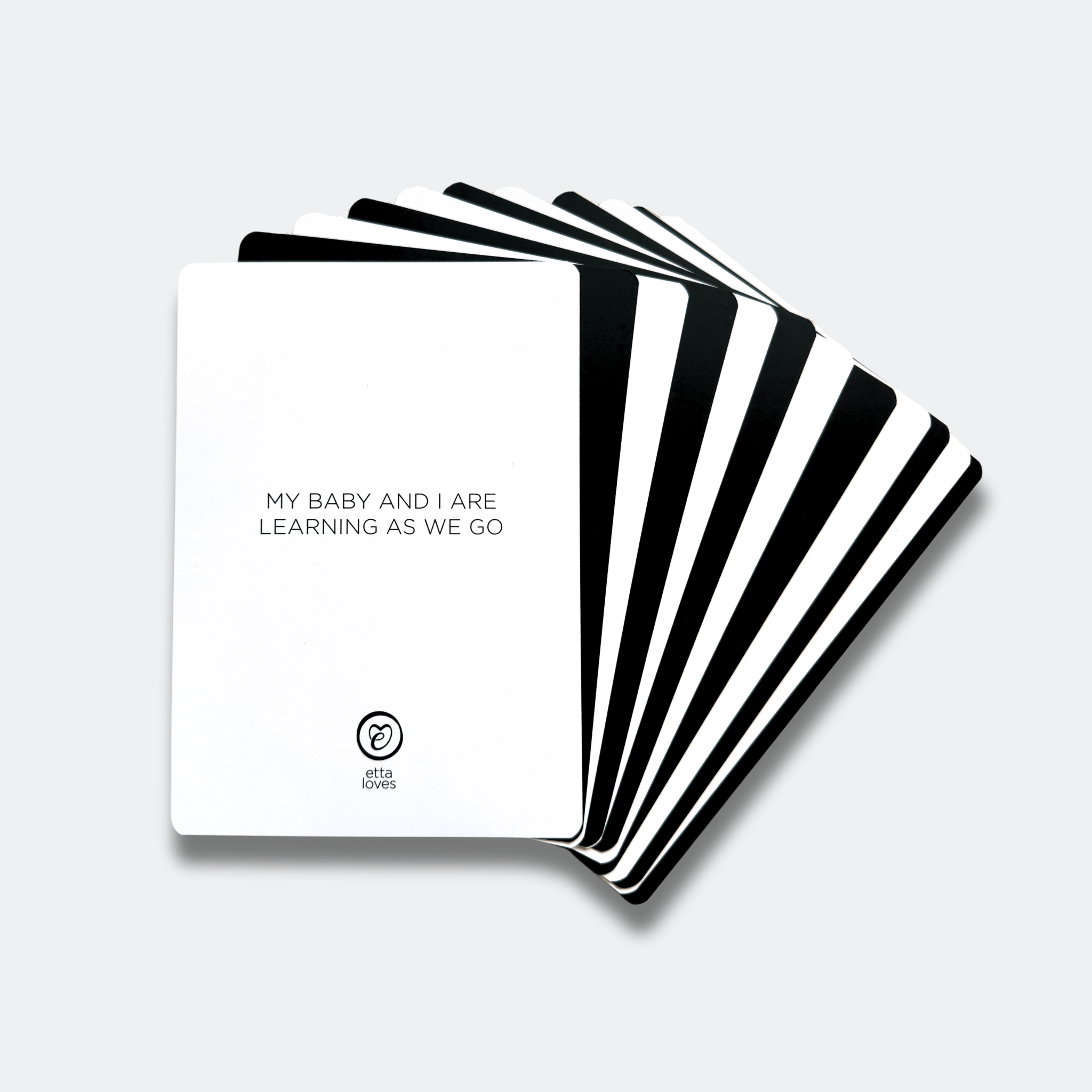 SENSORY FLASHCARDS WITH POSITIVE AFFIRMATIONS - designed for use from birth - Etta Loves