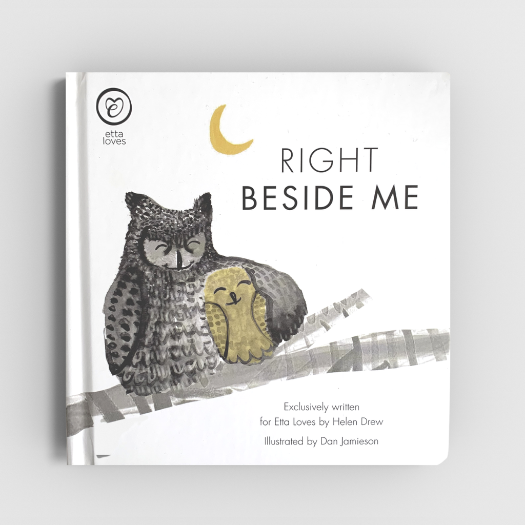 newborn bedtime story book - Right Beside Me - Etta Loves