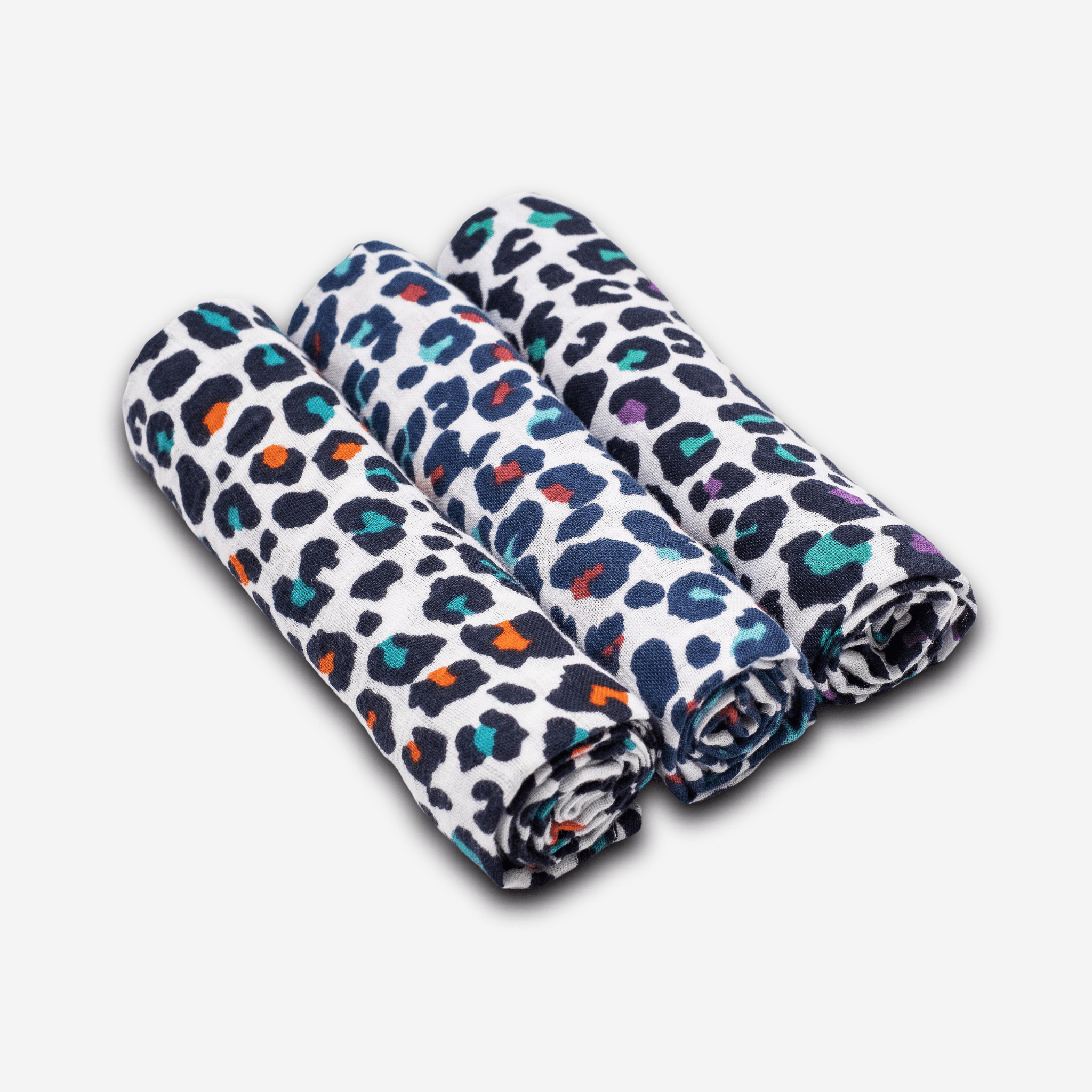 LEOPARD PRINT MUSLIN 3 - PACK - for 5+ month old babies - Etta Loves
