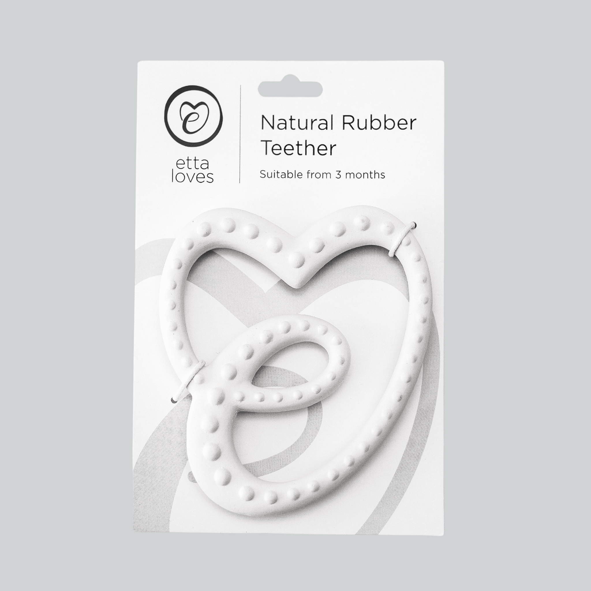 SENSORY TEETHER WITH MINI MUSLIN - WHITE/ZEBRA - Etta Loves