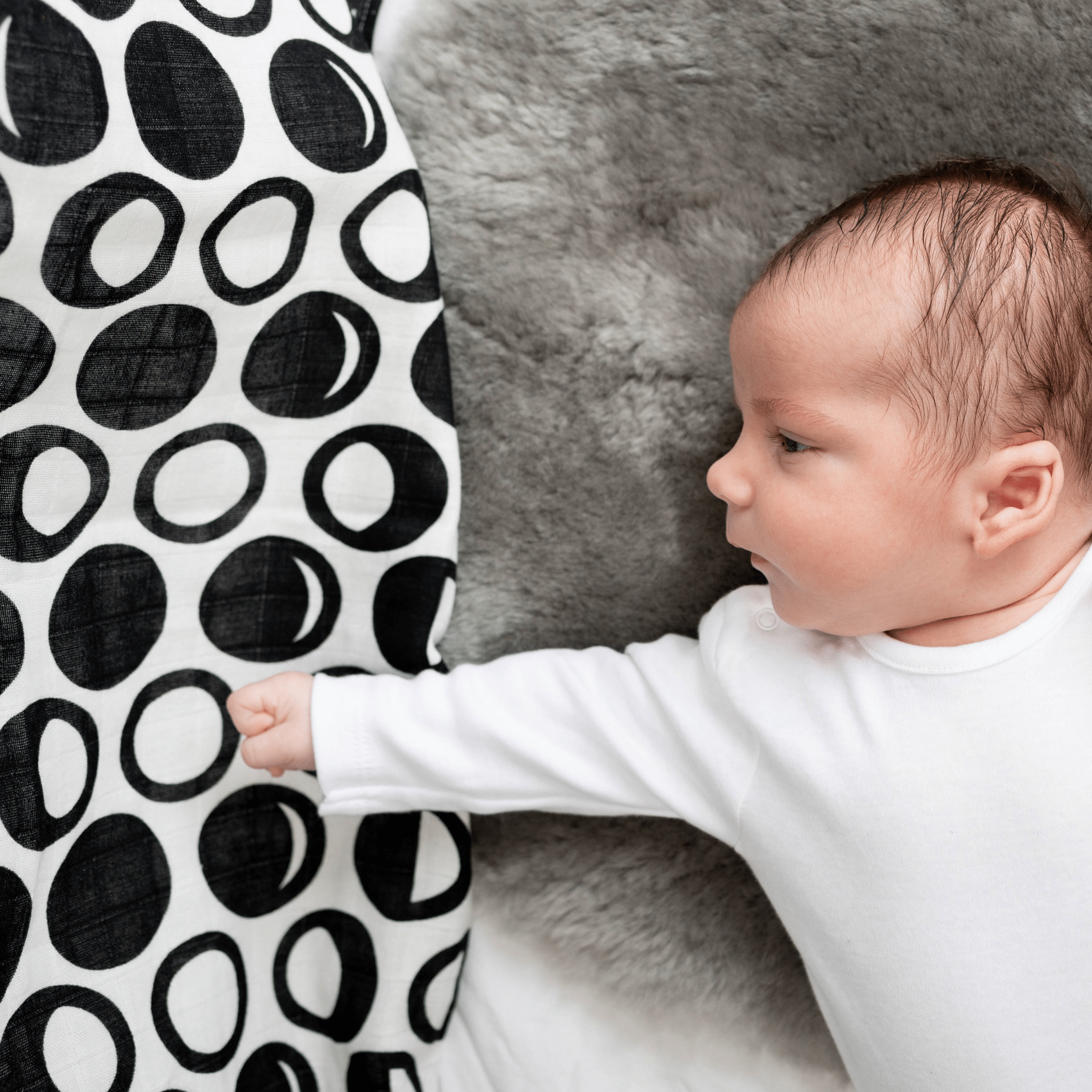 SKY PRINT MUSLIN 3 - PACK - for newborn to 4 month old babies - Etta Loves