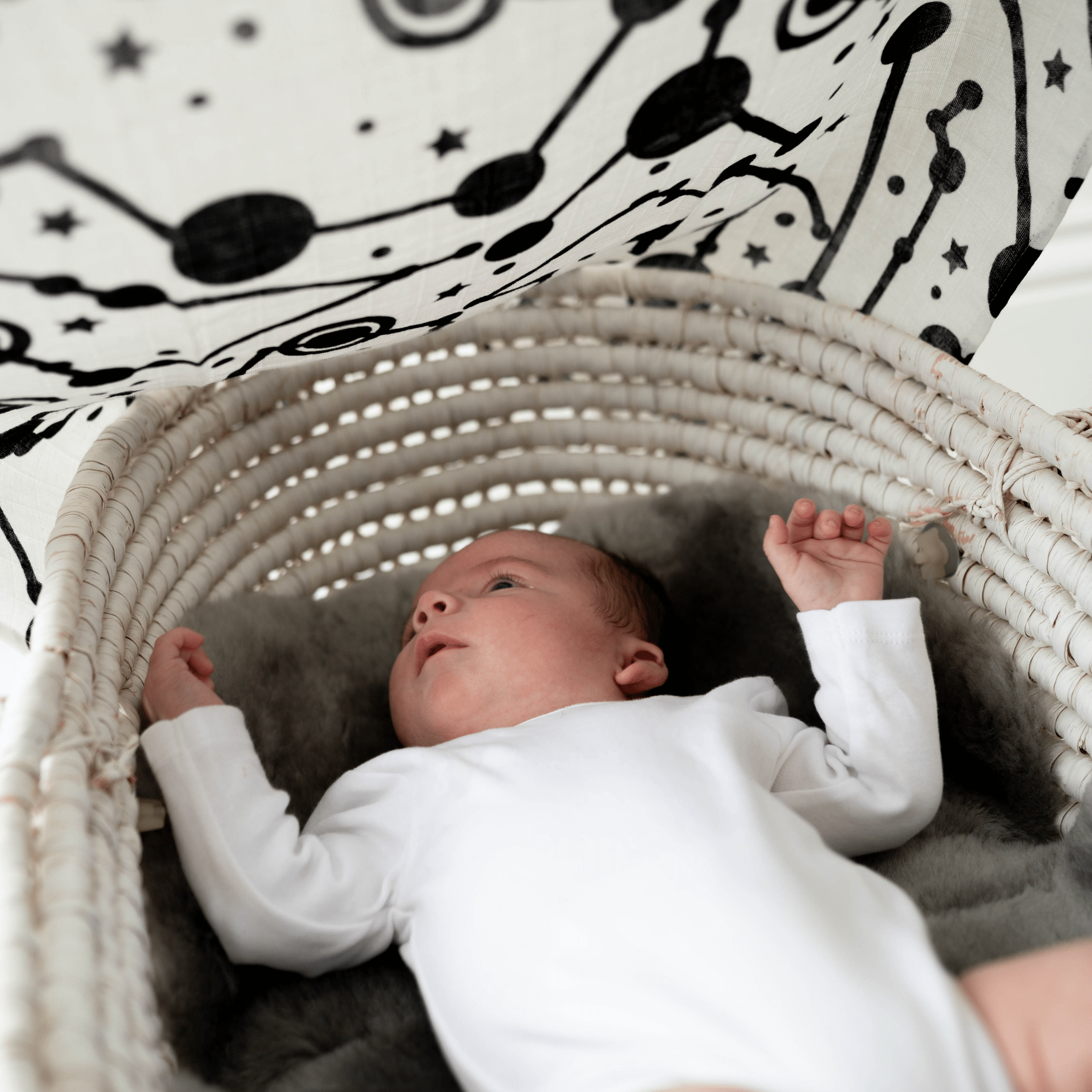 SKY PRINT MUSLIN 3 - PACK - for newborn to 4 month old babies - Etta Loves