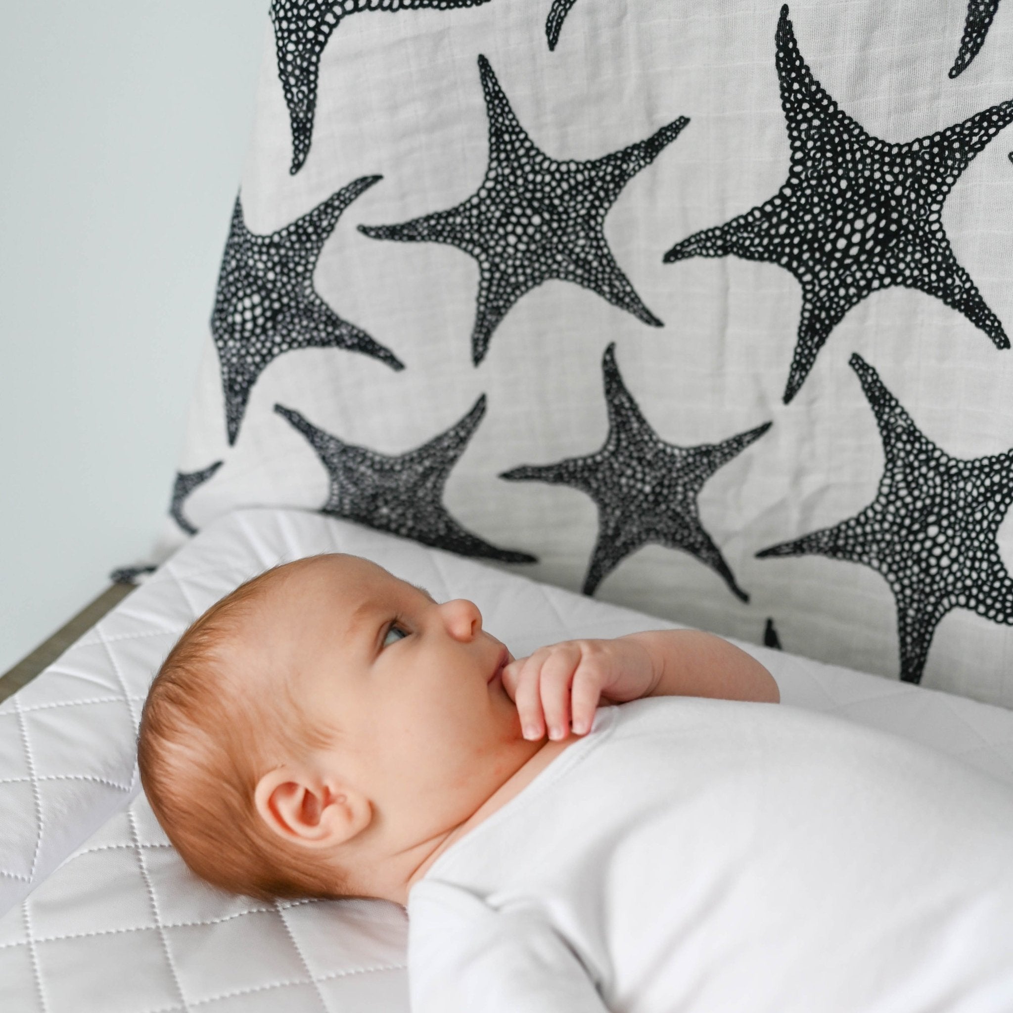 XL STARFISH MUSLIN - for newborn to 4 month old babies - Etta Loves