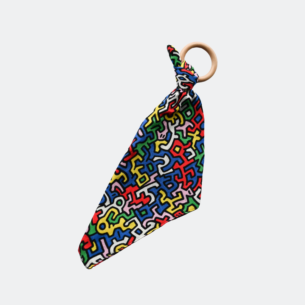 ETTA LOVES x KEITH HARING all-natural wooden baby teether