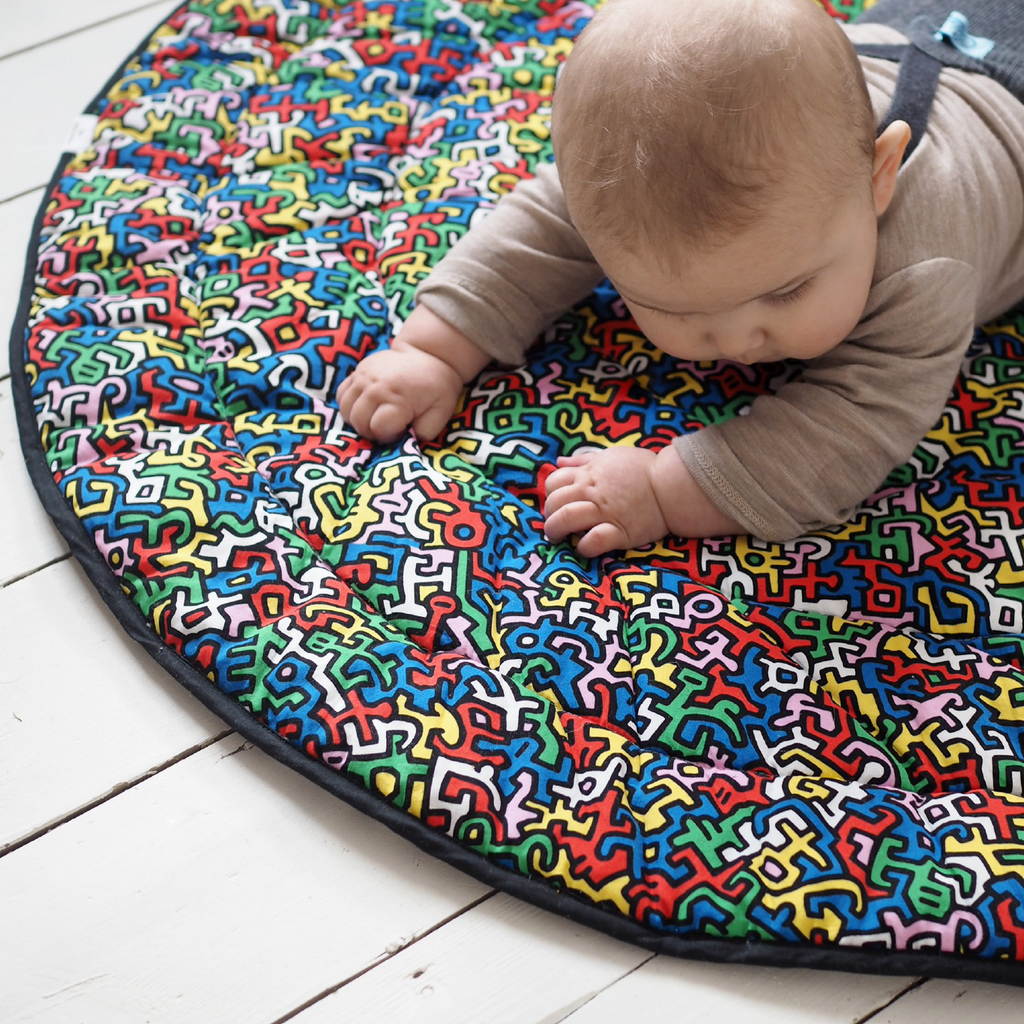 ETTA LOVES x KEITH HARING PLAYMAT- tummy time playmat for sensory play