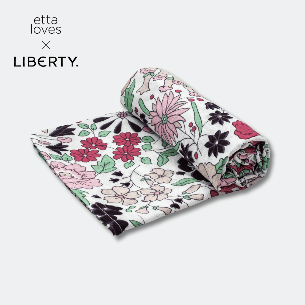ETTA LOVES x LIBERTY – Sensory XL Muslin Swaddle (For 5 - 12 months) - Etta Loves