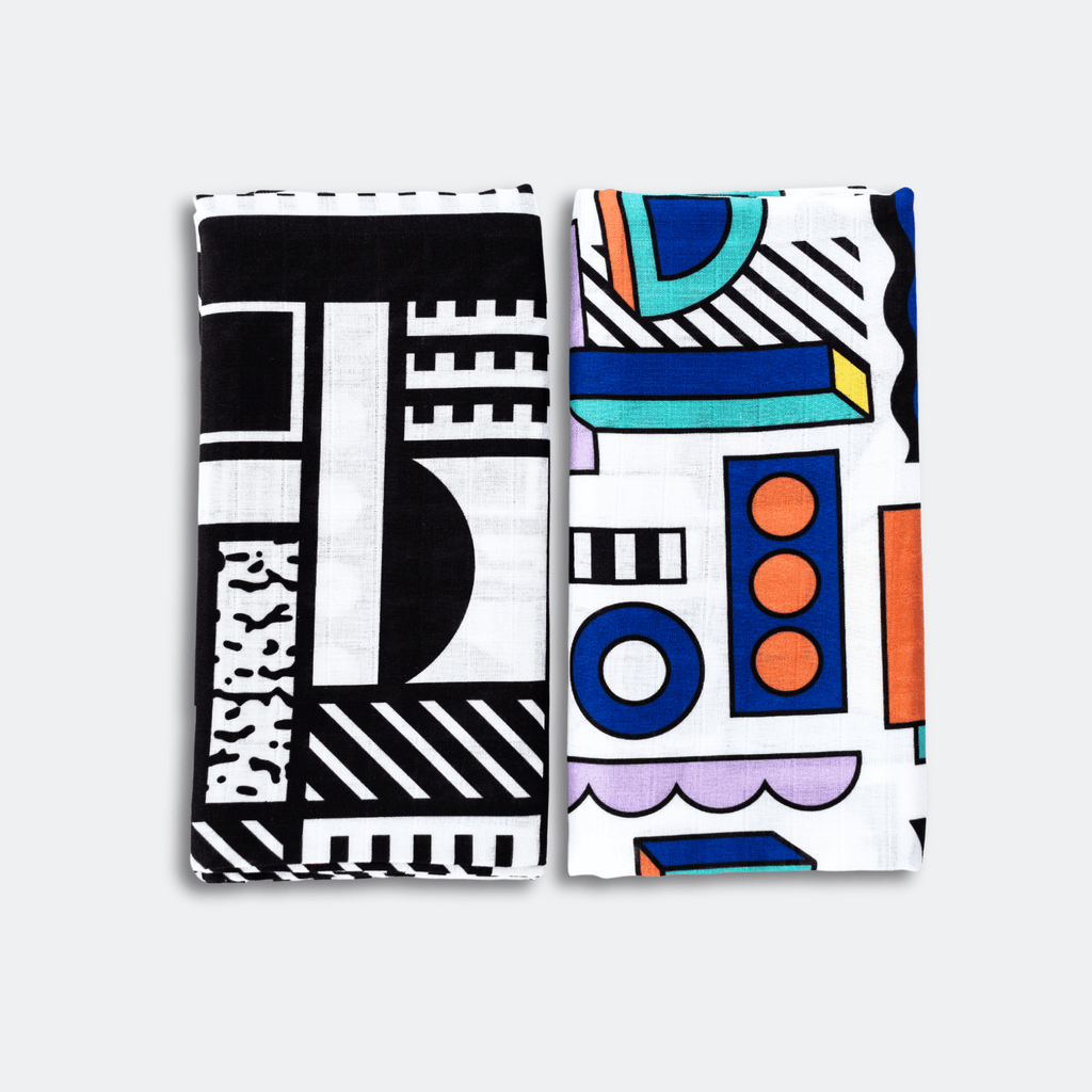 ETTA LOVES x WALALA STUDIO 2 - PACK MUSLIN SQUARES - for 0 to 4 months & 5+ month old babies - Etta Loves