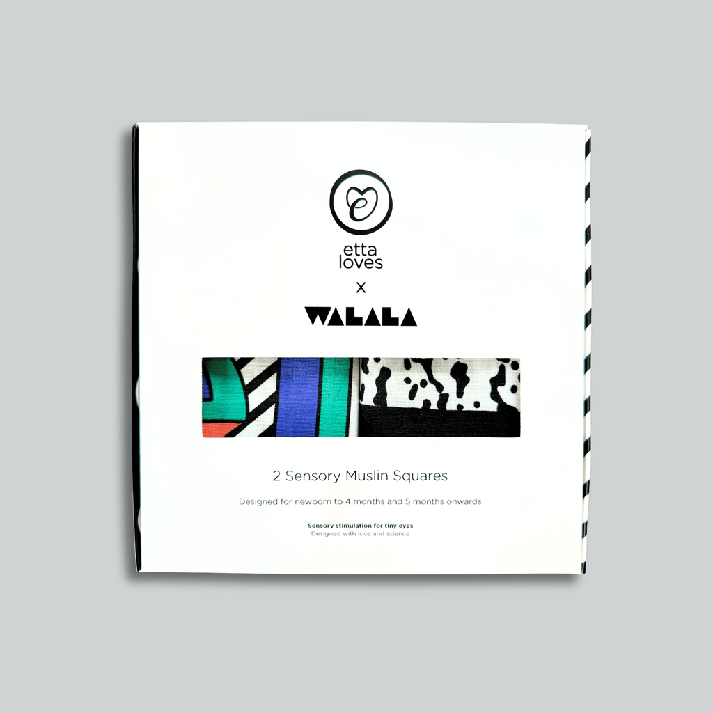 ETTA LOVES x WALALA STUDIO 2 - PACK MUSLIN SQUARES - for 0 to 4 months & 5+ month old babies - Etta Loves