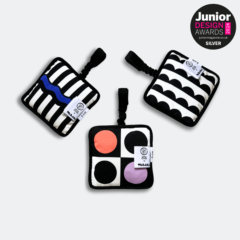 ETTA LOVES x WALALA STUDIO SENSORY HANGING SQUARES - for babies' first year - Etta Loves