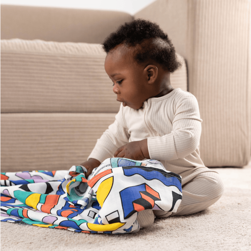 ETTA LOVES x WALALA STUDIO 'SHAPES' MUSLIN - for 5+ month old babies - Etta Loves