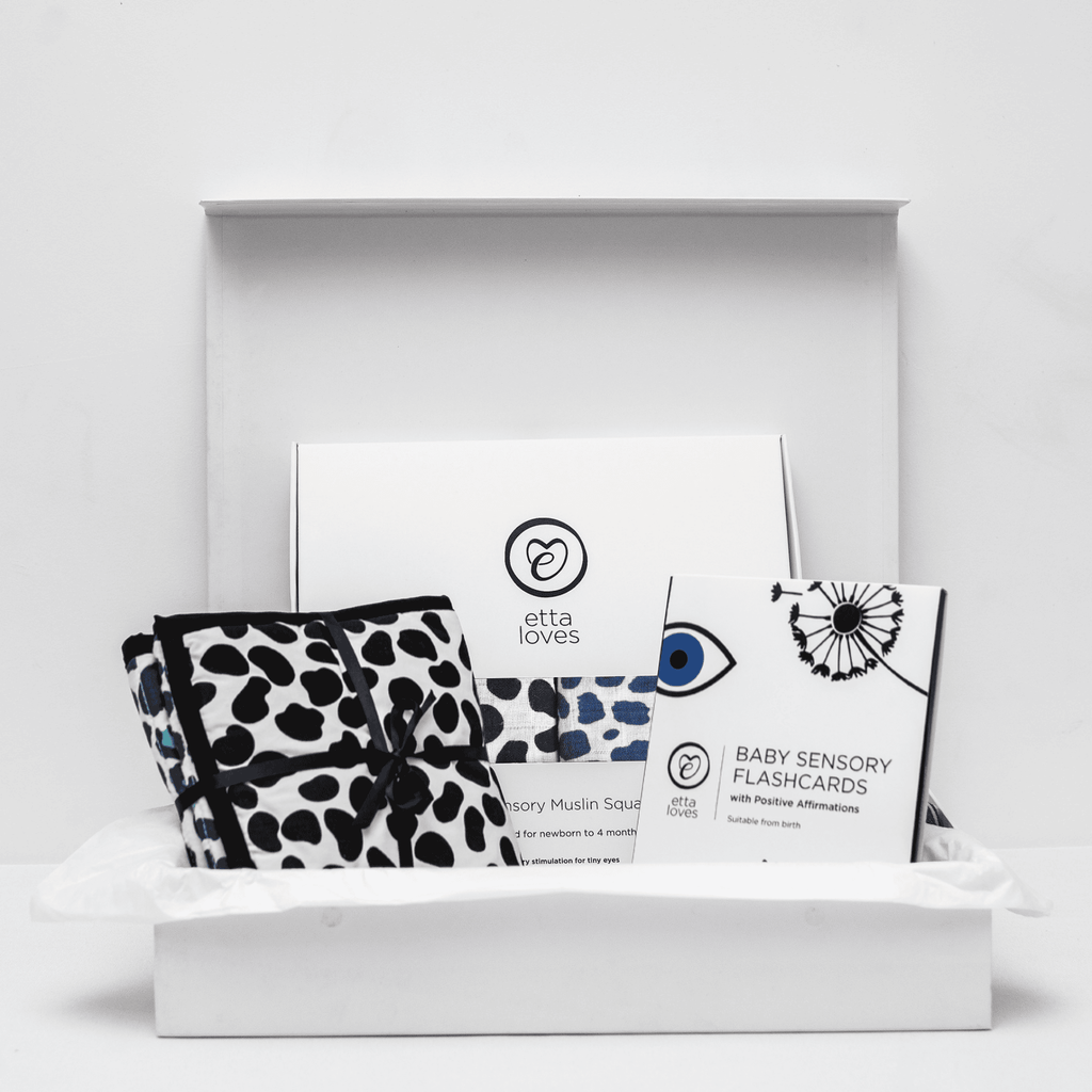 GIFT COLLECTION BOX IN 'ANIMAL PRINT' - for babies' first year - Etta Loves