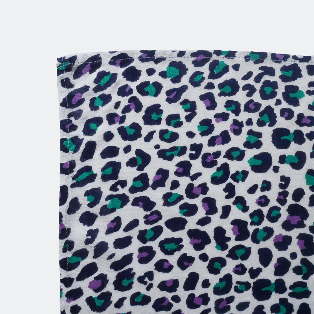 leopard print baby muslins - Etta Loves