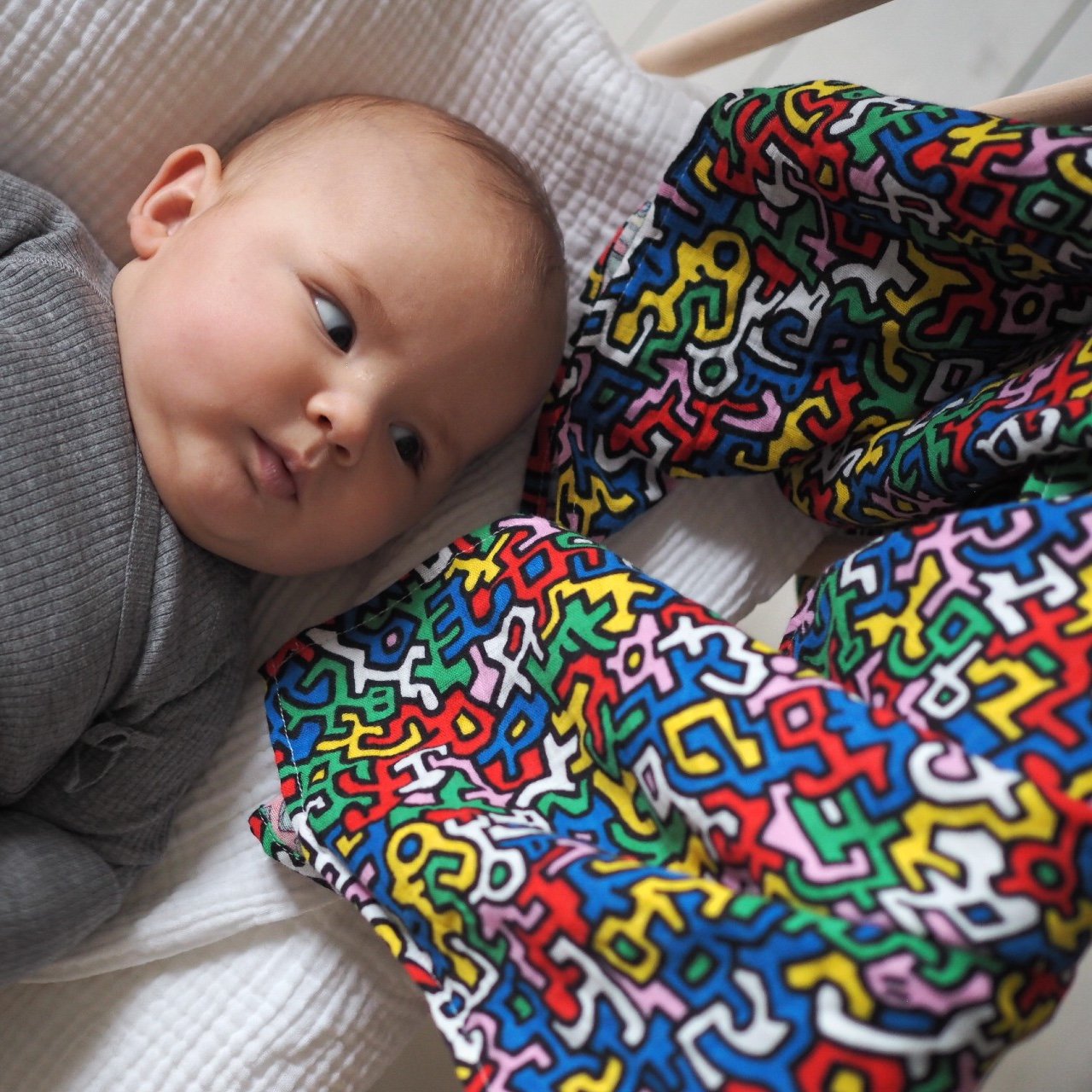 ETTA LOVES x KEITH HARING XL 'BRAZIL' MUSLIN - for 5+ month old babies - Etta Loves