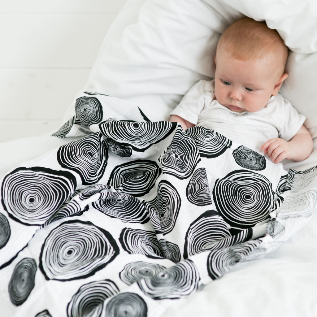 PLANT PRINT 3 - PACK MUSLINS - for newborn to 4 month old babies - Etta Loves