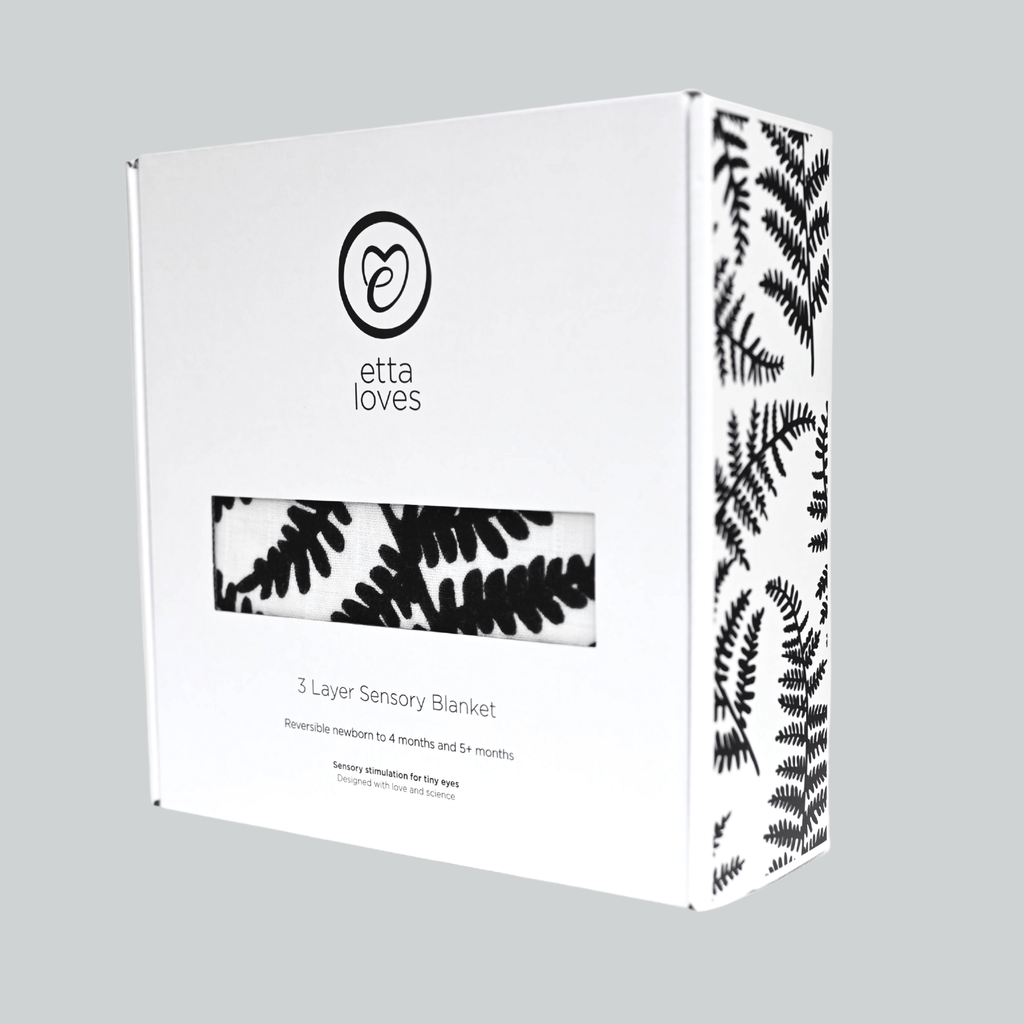 PLANT PRINT MUSLIN BLANKET - reversible newborn to 4 months / 5+ months - Etta Loves