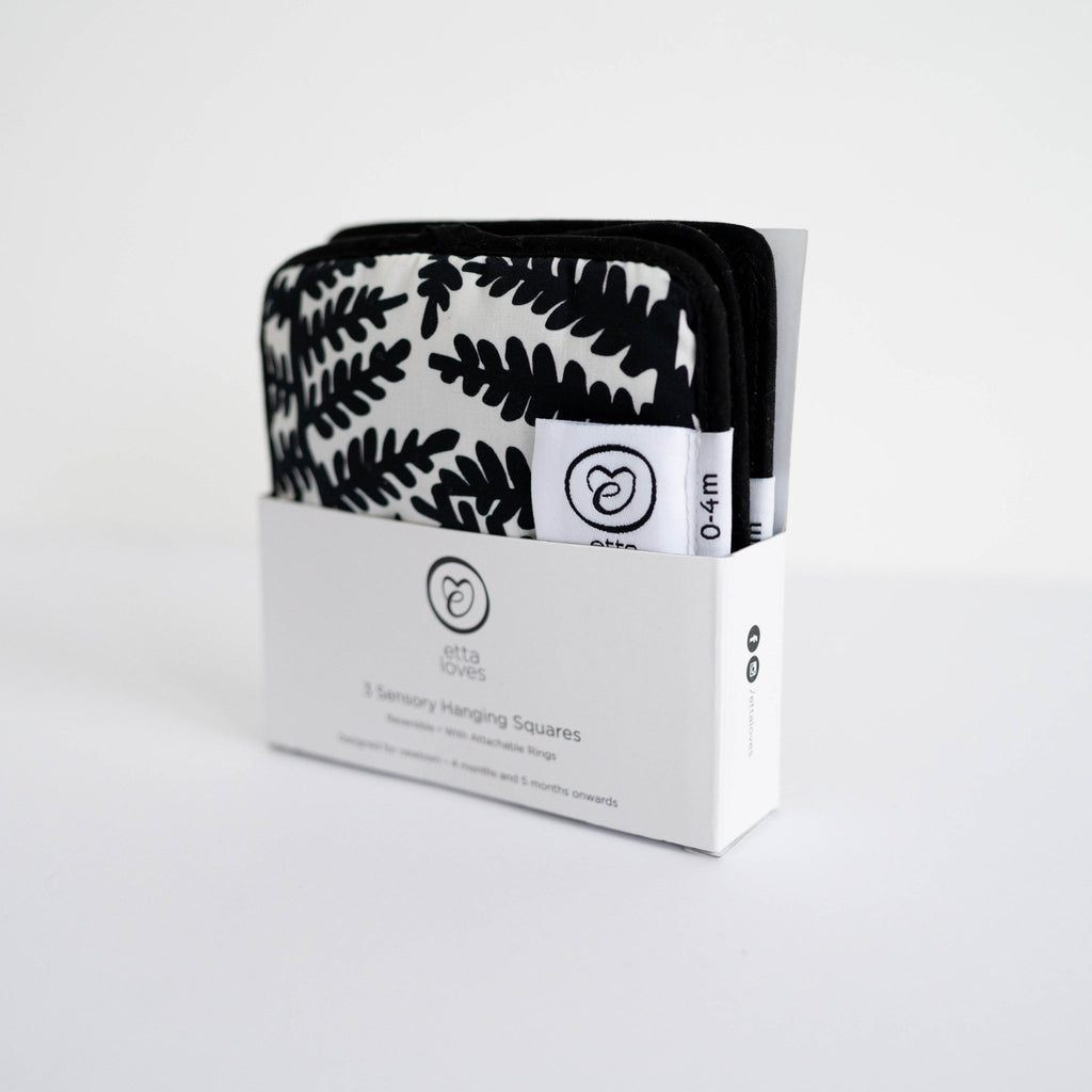 SENSORY HANGING SQUARES - for babies' first year - Etta Loves